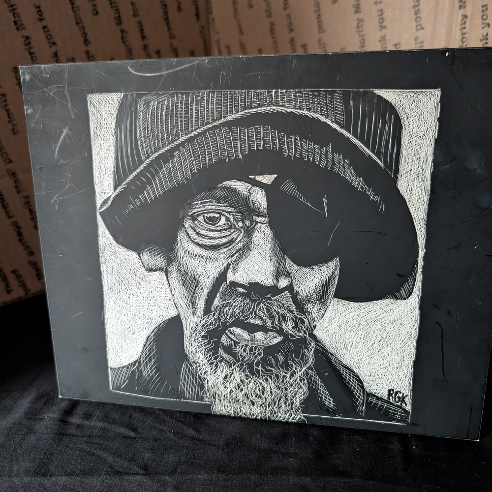 Black and White Portrait Art by GK
